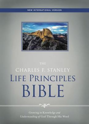 NIV, the Charles F. Stanley Life Principles Bib... 0718097041 Book Cover