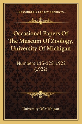 Occasional Papers Of The Museum Of Zoology, Uni... 1166616649 Book Cover