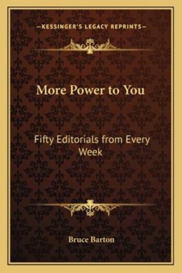 More Power to You: Fifty Editorials from Every ... 116279965X Book Cover