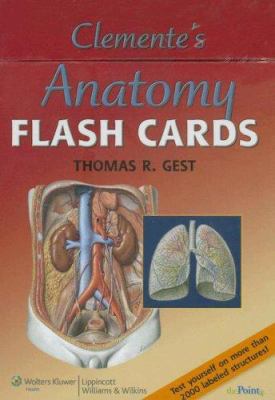 Hardcover Clemente's Anatomy Flash Cards (Hb) Book