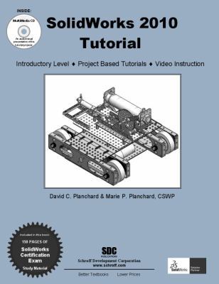 SolidWorks 2010 Tutorial with Multimedia CD 1585035688 Book Cover