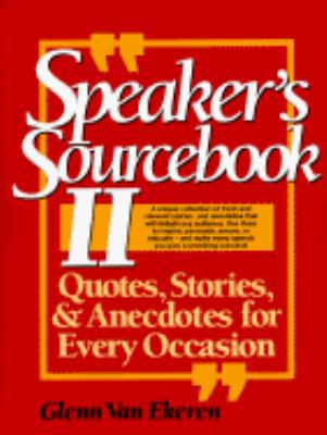 Speaker's Sourcebook II 0138252254 Book Cover