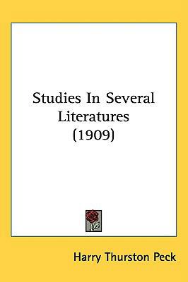 Studies In Several Literatures (1909) 143723660X Book Cover