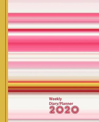 Pastel Pinks & Gold Mix Stripe Design: Diary We... 1097592650 Book Cover