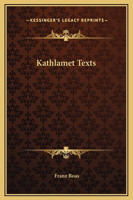 Kathlamet Texts 1169307884 Book Cover