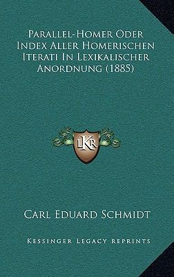 Parallel-Homer Oder Index Aller Homerischen Ite... [German] 1166652025 Book Cover