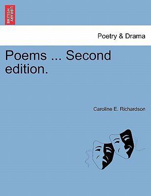Poems ... Second Edition. 1241083797 Book Cover