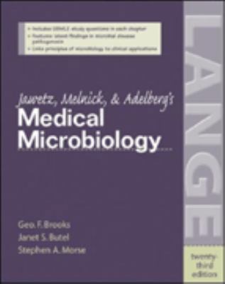 Jawetz, Melnick and Adelberg's Medical Microbio... 0819428248 Book Cover