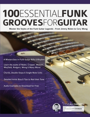 100 Essential Funk Grooves for Guitar: Master t... 1789333873 Book Cover