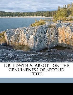 Dr. Edwin A. Abbott on the Genuineness of Secon... 1149349999 Book Cover