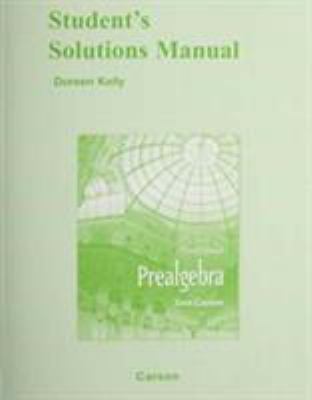 Student Solutions Manual for Prealgebra 0321523806 Book Cover