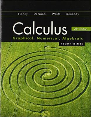 Calculus 2012 Student Edition (by Finney/Demana... 0133178579 Book Cover