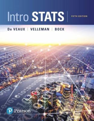 Intro Stats, Loose-Leaf Edition Mylab Statistic... 0134210247 Book Cover