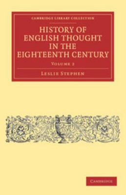 History of English Thought in the Eighteenth Ce... 1108040403 Book Cover