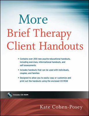 More Brief Therapy Client Handouts [With CDROM] 0470499850 Book Cover