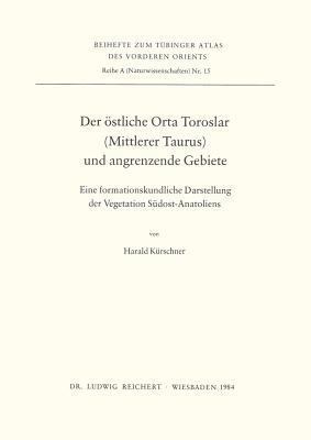 Der Ostliche Orta Toroslar (Mittlerer Taurus) U... [German] 3882262001 Book Cover