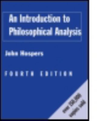 An Introduction to Philosophical Analysis B0028HATZE Book Cover