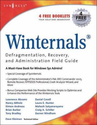 Winternals: Defragmentation, Recovery, and Admi... 1597490792 Book Cover