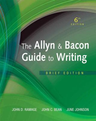 The Allyn & Bacon Guide to Writing: Brief 0205823157 Book Cover