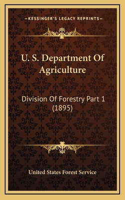 U. S. Department Of Agriculture: Division Of Fo... 1167316339 Book Cover