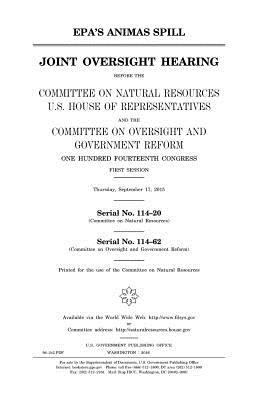 EPA's Animas spill: joint oversight hearing bef... 1979990395 Book Cover