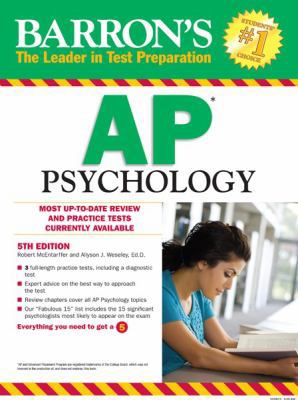 Barron's AP Psychology 0764147013 Book Cover
