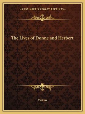 The Lives of Donne and Herbert 1162671440 Book Cover