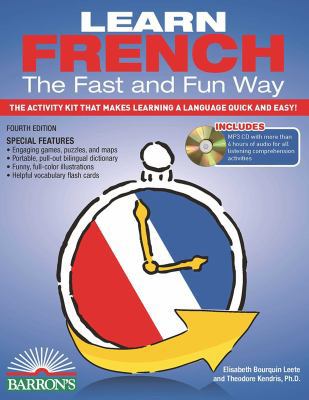 Learn French the Fast and Fun Way with Online A... 1438074948 Book Cover