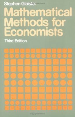 Mathematical Methods for Economists 0631137122 Book Cover