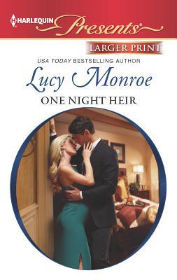 One Night Heir [Large Print] 0373239254 Book Cover