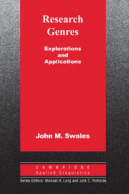 Research Genres: Explorations and Applications 0521533341 Book Cover