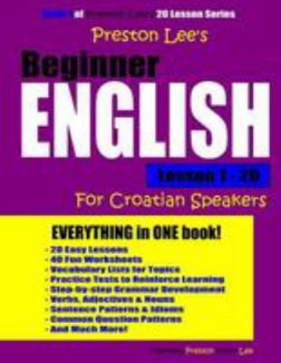 Preston Lee's Beginner English Lesson 1 - 20 Fo... 198367737X Book Cover