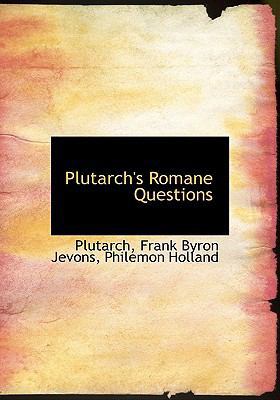 Plutarch's Romane Questions 1117107744 Book Cover