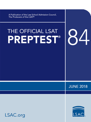 The Official LSAT Preptest 84: (June 2018 Lsat) 0998339792 Book Cover