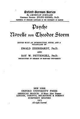 Psyche, novelle [German] 1530533937 Book Cover