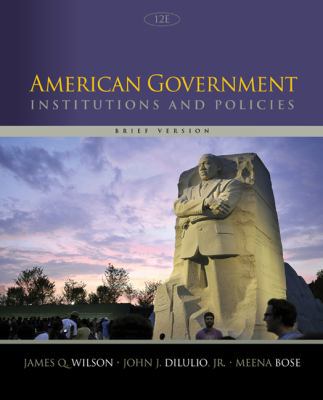 American Government: Institutions and Policies,... 1305109007 Book Cover