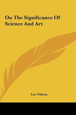 On the Significance of Science and Art 1161446303 Book Cover