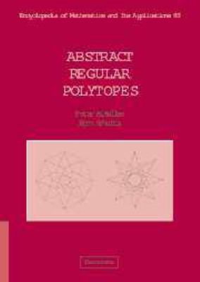 Abstract Regular Polytopes 0511546688 Book Cover