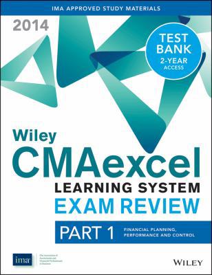 Paperback Wiley CMAexcel Learning System Exam Review Part 1 2014 Book