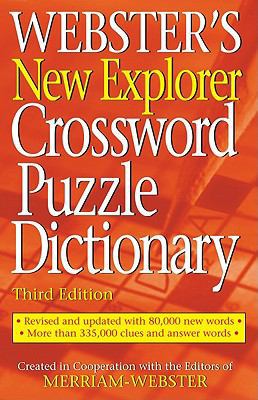 Webster's New Explorer Crossword Puzzle Dictionary 1596951133 Book Cover
