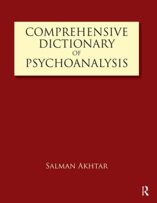 Comprehensive Dictionary of Psychoanalysis 1855758601 Book Cover