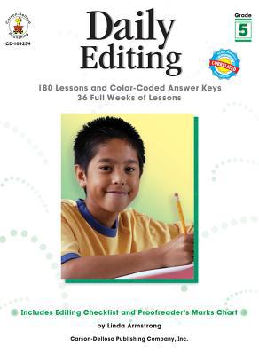 Daily Editing, Grade 5 (Daily Series) 1600229670 Book Cover