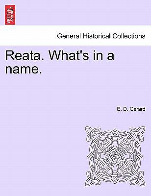 Reata. What's in a Name. 1240899238 Book Cover