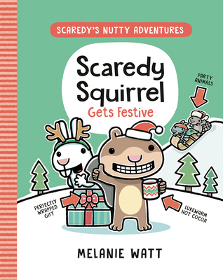 Scaredy Squirrel Gets Festive: (A Graphic Novel) 0593899571 Book Cover