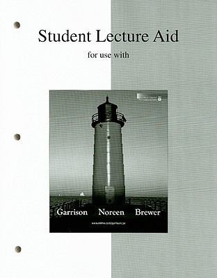 Student Lecture Aid for Use with Managerial Acc... 007335984X Book Cover