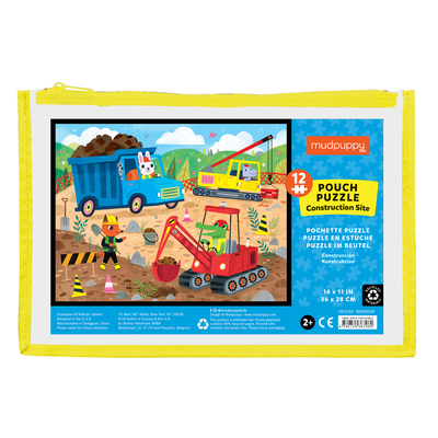 Toy Construction Site Pouch Puzzle Book