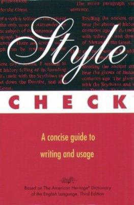 Style Check 0395756928 Book Cover