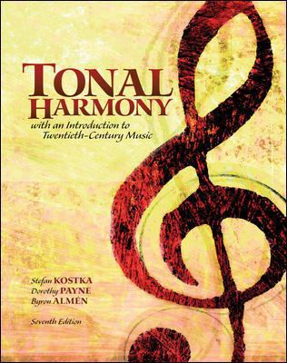 Bound for Workbook for Tonal Harmony 0077410173 Book Cover