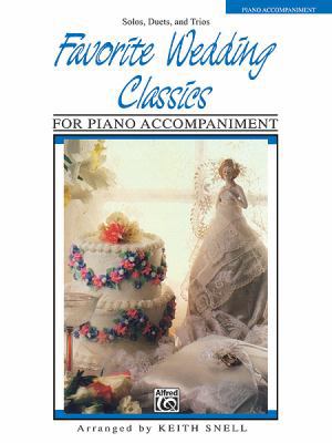 Favorite Wedding Classics: Piano Acc. 0769219594 Book Cover