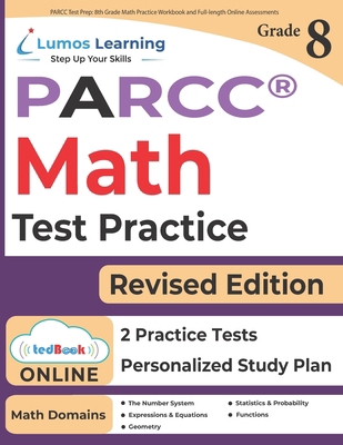 PARCC Test Prep: 8th Grade Math Practice Workbo... 194679533X Book Cover